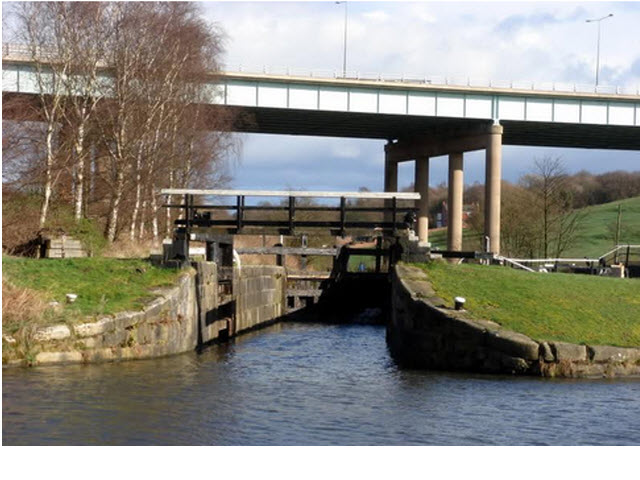 Dean Lock north of Lock Cottage 